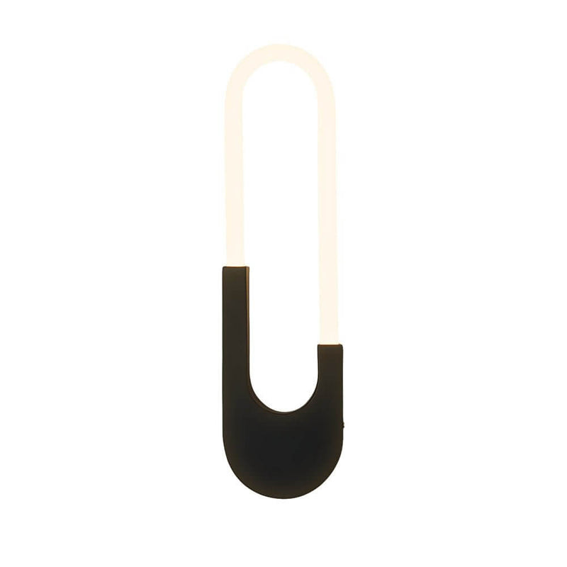 Modern Oval LED Wall Sconces - 16'' High, Elegant Gold & Black Finish for Indoor Lighting