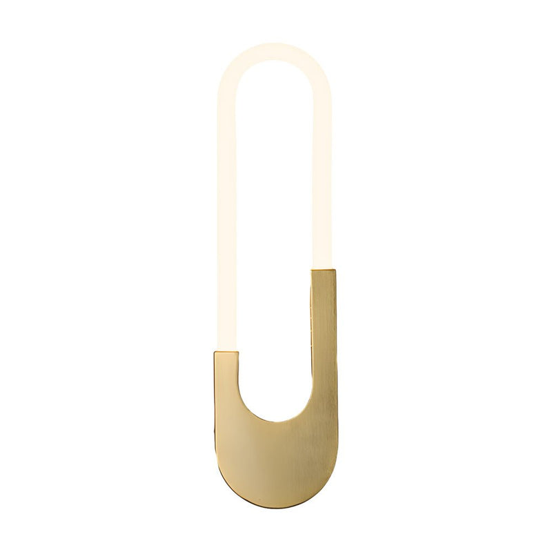 Modern Oval LED Wall Sconces - 16'' High, Elegant Gold & Black Finish for Indoor Lighting