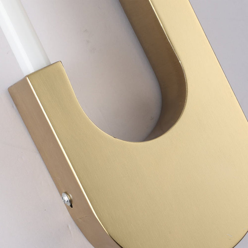 Modern Oval LED Wall Sconces - 16'' High, Elegant Gold & Black Finish for Indoor Lighting