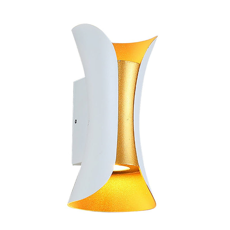 Waterproof Curved LED Up & Down Outdoor Wall Lights - Modern Design for Stylish Illumination