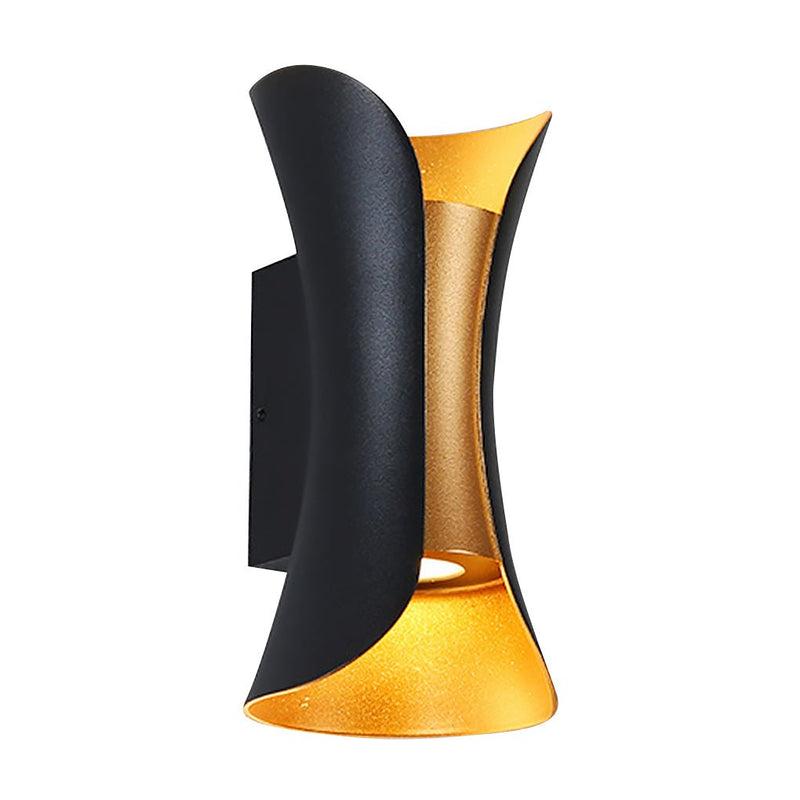 Waterproof Curved LED Up & Down Outdoor Wall Lights - Modern Design for Stylish Illumination