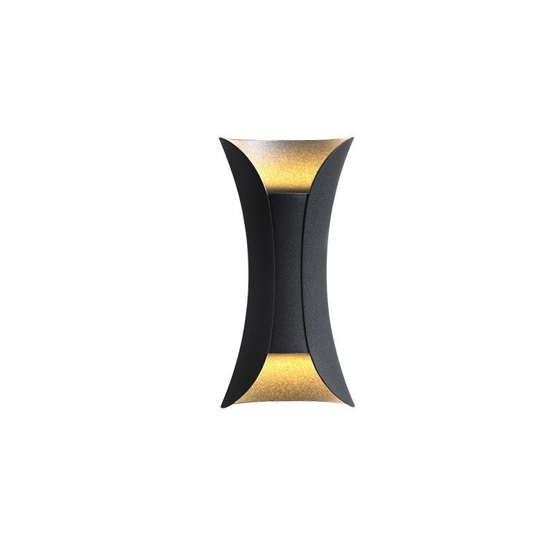 Waterproof Curved LED Up & Down Outdoor Wall Lights - Modern Design for Stylish Illumination