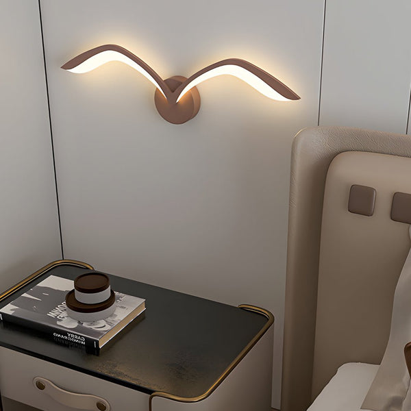 Modern Nordic Seagull LED Wall Sconce - Elegant Acrylic Wing Design for Stylish Home Lighting