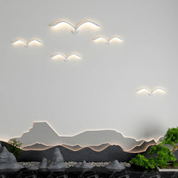 Modern Nordic Seagull LED Wall Sconce - Elegant Acrylic Wing Design for Stylish Home Lighting