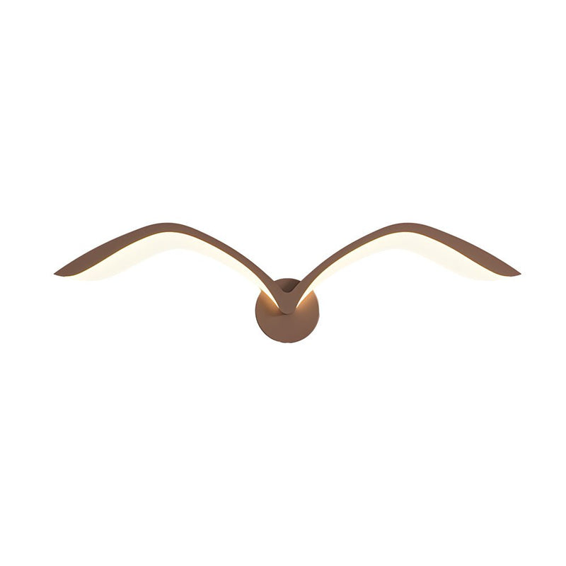 Modern Nordic Seagull LED Wall Sconce - Elegant Acrylic Wing Design for Stylish Home Lighting