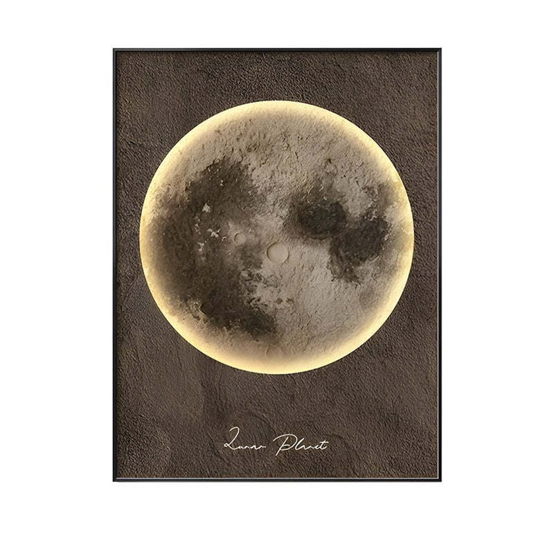 Moon-Themed Electric Meter Box Decorative Art - Stylish Home Decor for Utility Boxes