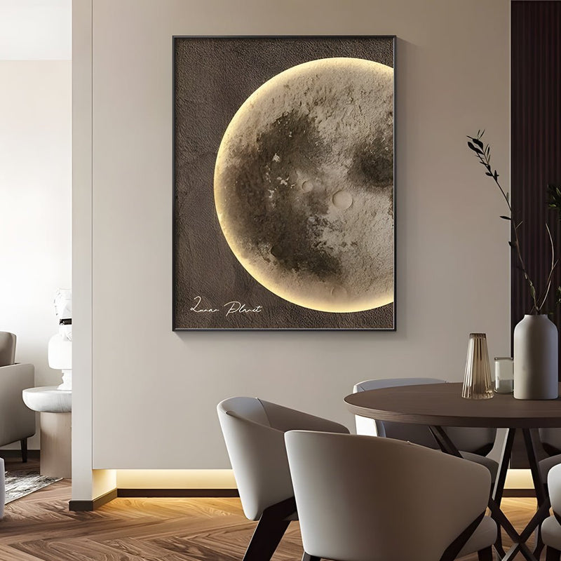 Moon-Themed Electric Meter Box Decorative Art - Stylish Home Decor for Utility Boxes