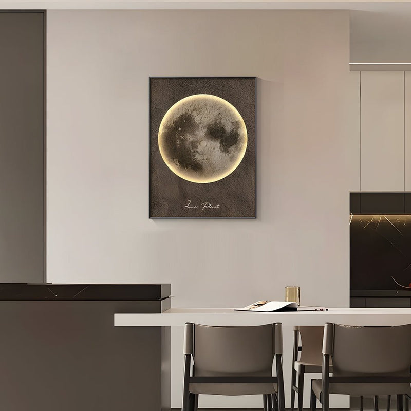 Moon-Themed Electric Meter Box Decorative Art - Stylish Home Decor for Utility Boxes