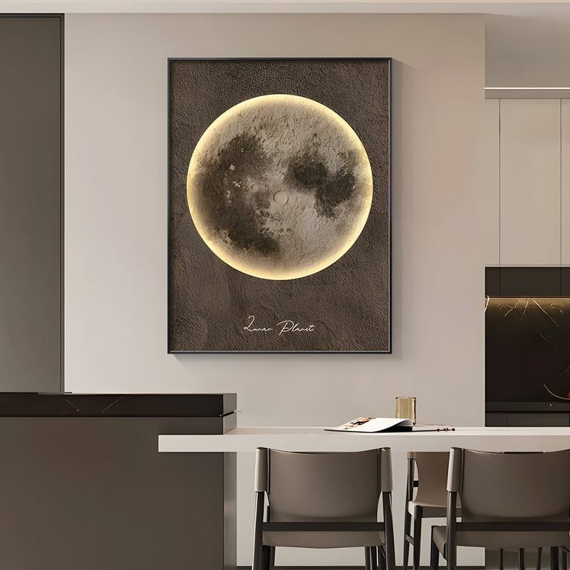 Moon-Themed Electric Meter Box Decorative Art - Stylish Home Decor for Utility Boxes