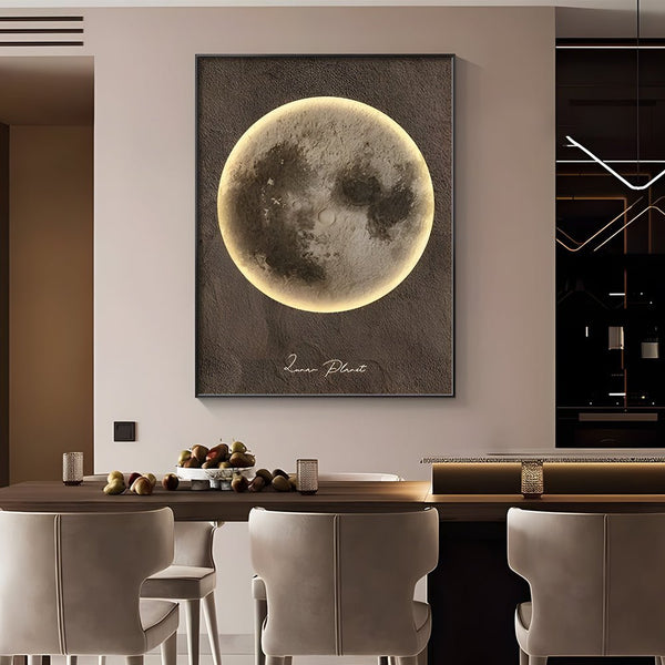 Moon-Themed Electric Meter Box Decorative Art - Stylish Home Decor for Utility Boxes