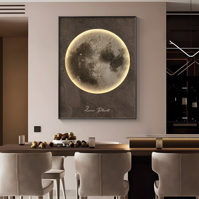 Moon-Themed Electric Meter Box Decorative Art - Stylish Home Decor for Utility Boxes