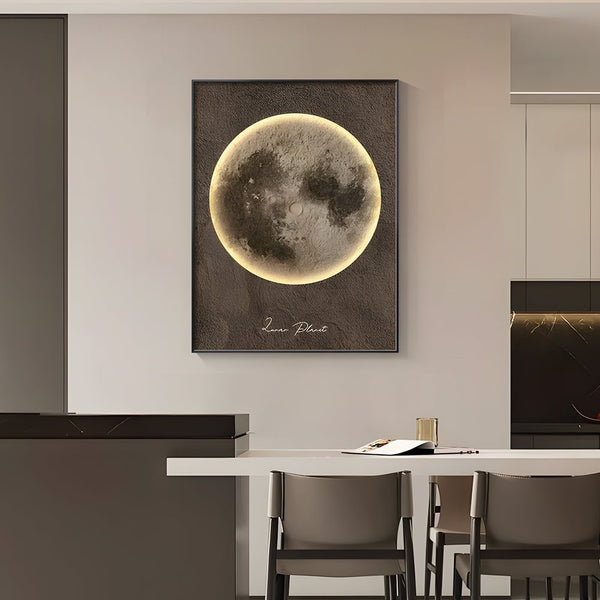 Moon-Themed Electric Meter Box Decorative Art - Stylish Home Decor for Utility Boxes