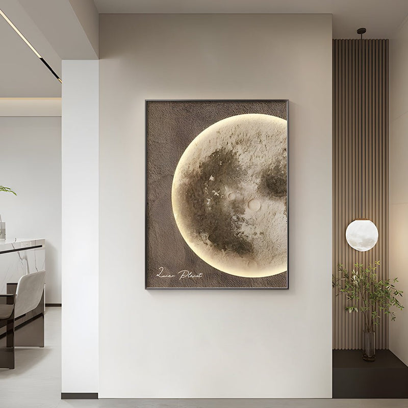 Moon-Themed Electric Meter Box Decorative Art - Stylish Home Decor for Utility Boxes
