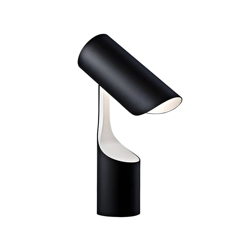 Nordic Black Adjustable LED Desk Lamp - Stylish Cylinder Design for Home Office & Study