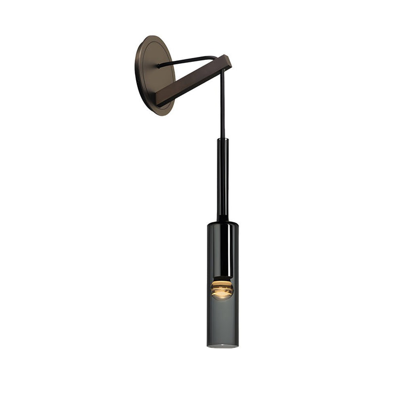 Nordic Copper Finish Wall Sconce with Suspended Cord - Stylish Stairway Lighting Fixture