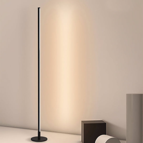 Modern Minimalist Black & White LED Floor Lamp with Three-Step Dimming - Stylish Accent Lighting for Home Decor