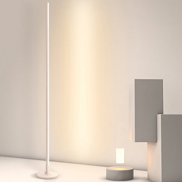 Modern Minimalist Black & White LED Floor Lamp with Three-Step Dimming - Stylish Accent Lighting for Home Decor