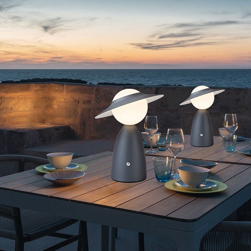 Nordic Scarecrow LED Accent Table Lamp - Stylish Decorative Lighting for Home & Garden