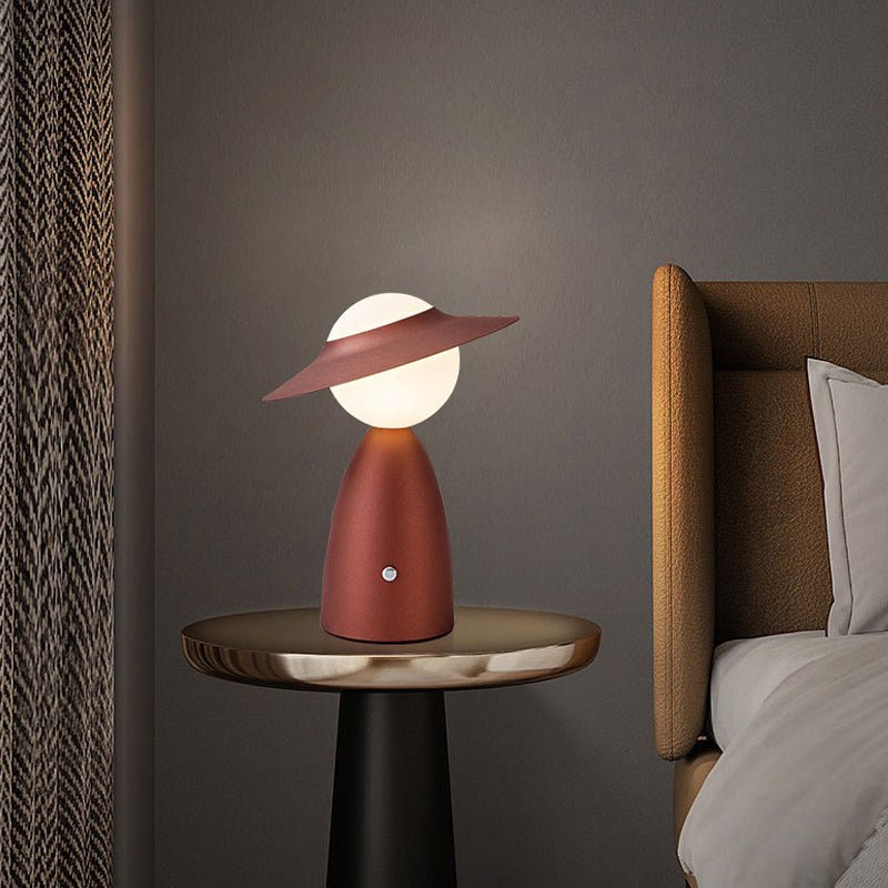 Nordic Scarecrow LED Accent Table Lamp - Stylish Decorative Lighting for Home & Garden