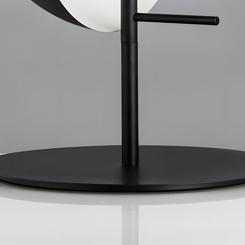 Modern Amber Glass LED Table Lamp - Novelty 2 Half-Spheres Design for Home Decor