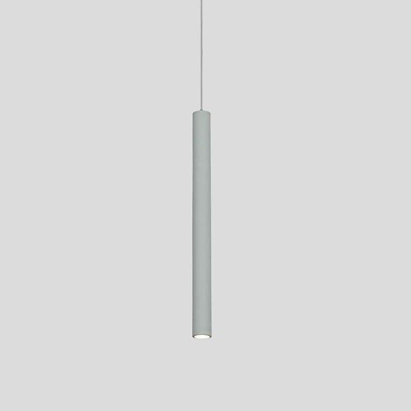 Modern Thin Stick Black Pendant Light with Integrated Downlight LED - Sleek Design for Contemporary Spaces
