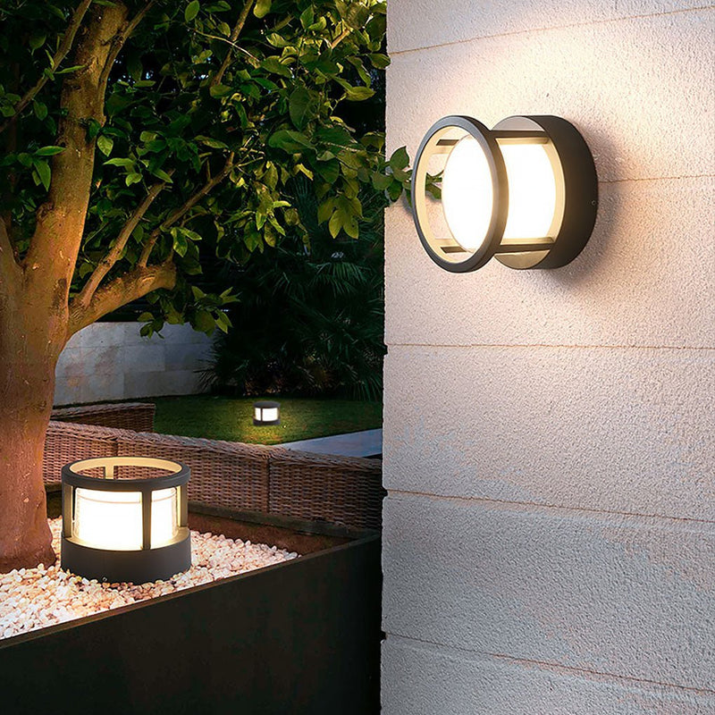 Versatile LED Multi-Mount Lantern - Modern Outdoor Lighting for Walls, Walkways & Posts | Weather-Resistant, Energy-Efficient Design