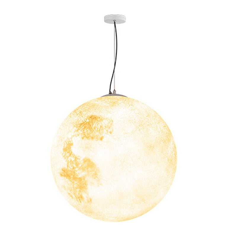 Waterproof Outdoor Resin Moon Texture Chandelier - Decorative Landscape Lighting for Gardens & Patios