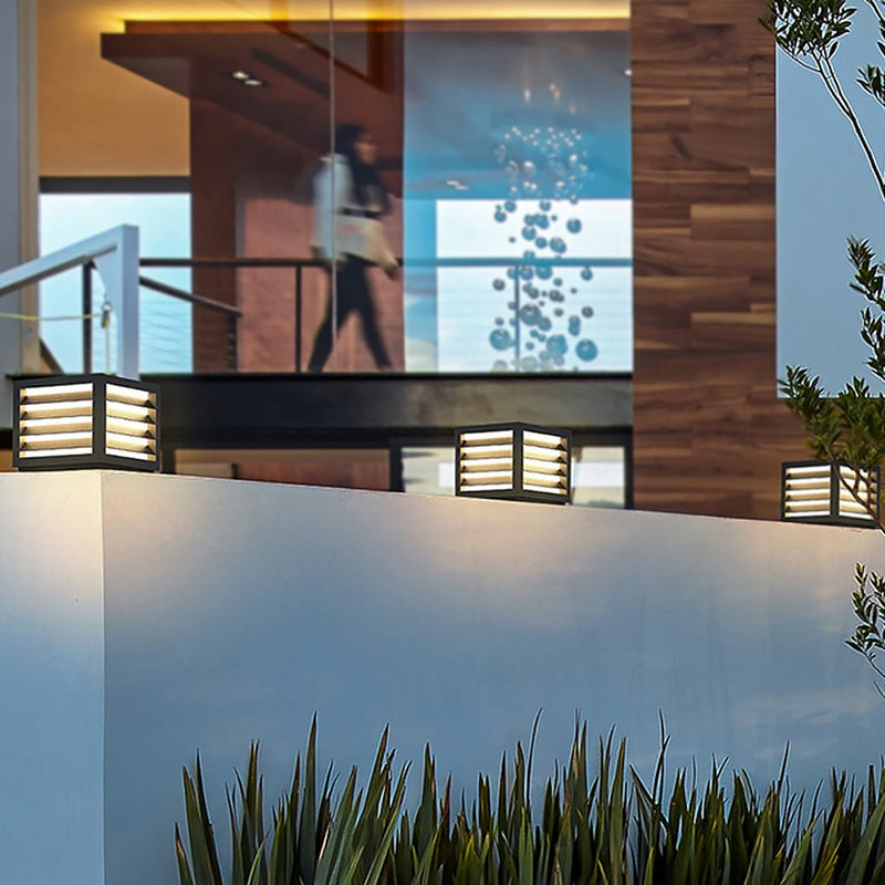 Solar Waterproof LED Post Lights - Outdoor Decorative Landscape Lighting for Gardens & Pathways