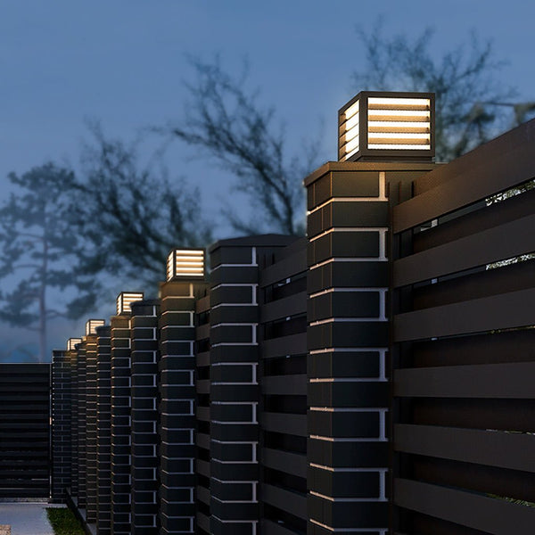 Solar Waterproof LED Post Lights - Outdoor Decorative Landscape Lighting for Gardens & Pathways