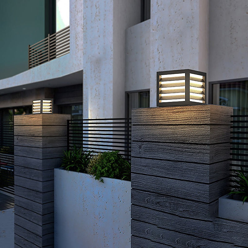 Solar Waterproof LED Post Lights - Outdoor Decorative Landscape Lighting for Gardens & Pathways