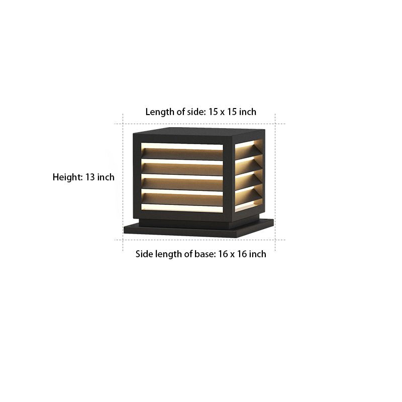 Solar Waterproof LED Post Lights - Outdoor Decorative Landscape Lighting for Gardens & Pathways