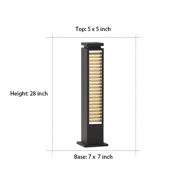 Solar Waterproof LED Post Lights - Outdoor Decorative Landscape Lighting for Gardens & Pathways