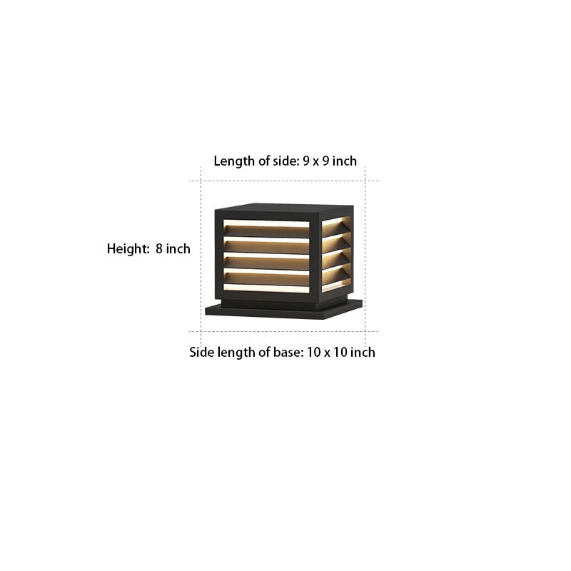 Solar Waterproof LED Post Lights - Outdoor Decorative Landscape Lighting for Gardens & Pathways