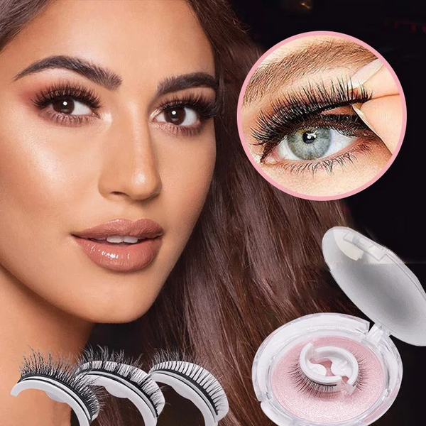 Premium Reusable Self-Adhesive Eyelashes - Effortless Glamour, No Glue Needed, Long-Lasting & Comfortable Wear