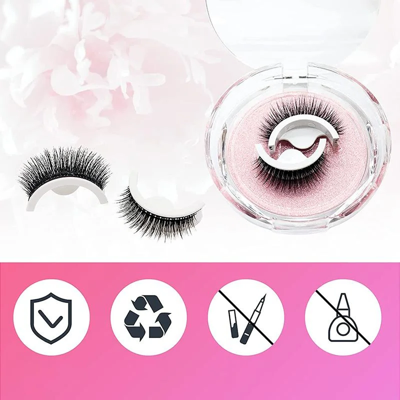 Premium Reusable Self-Adhesive Eyelashes - Effortless Glamour, No Glue Needed, Long-Lasting & Comfortable Wear