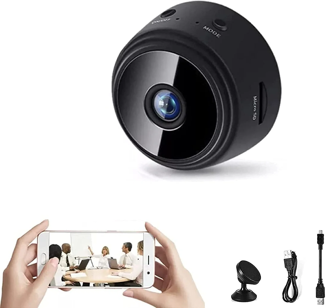 1080p Magnetic WiFi Mini Camera - Compact Wireless Surveillance Camera with Night Vision & Motion Detection