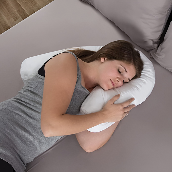 Orthopedic Side Sleeper Pillow with Ear Hole - Ergonomic Design for Ultimate Comfort and Support