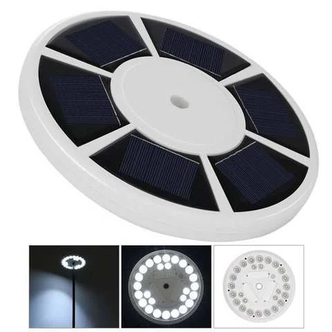 Solar Powered LED Flagpole Lights - All-Night Illumination for Flags - Durable & Energy Efficient