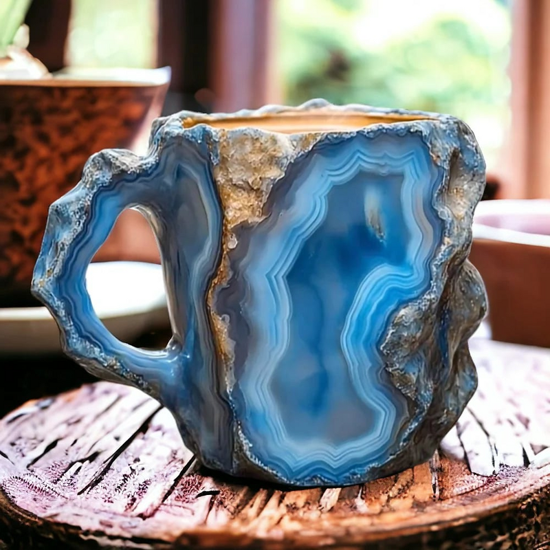 Premium Mineral Crystal Coffee Mugs - Elegant & Durable Drinkware for Coffee Lovers