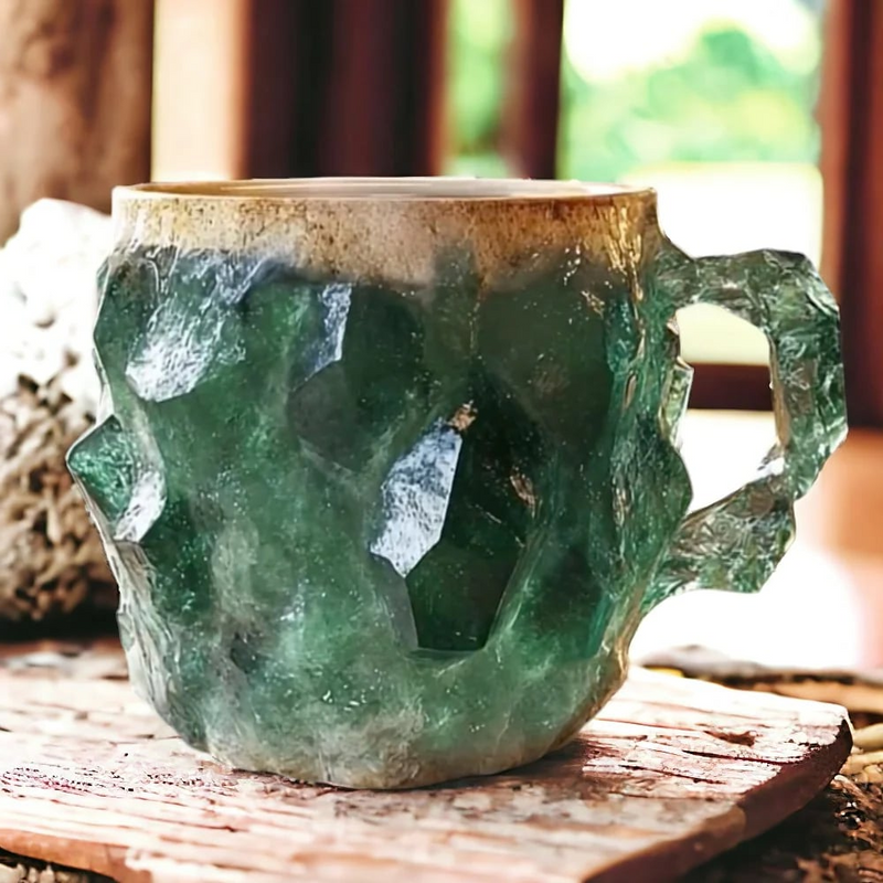 Premium Mineral Crystal Coffee Mugs - Elegant & Durable Drinkware for Coffee Lovers