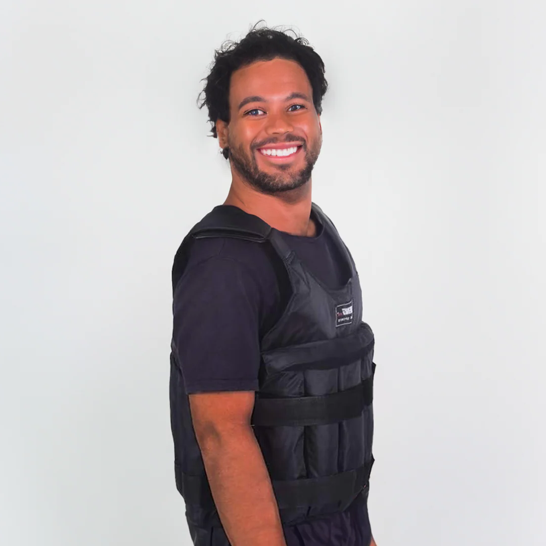110 lb Adjustable Weighted Vest for Enhanced Workout Performance - Perfect for Strength Training & Cardio