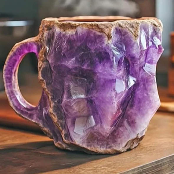 Premium Mineral Crystal Coffee Mugs - Elegant & Durable Drinkware for Coffee Lovers