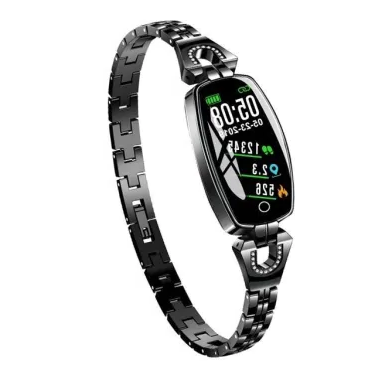 Waterproof Smart Fitness Bracelet for Women - Heart Rate & Blood Pressure Monitor, Activity Tracker, Stylish Design