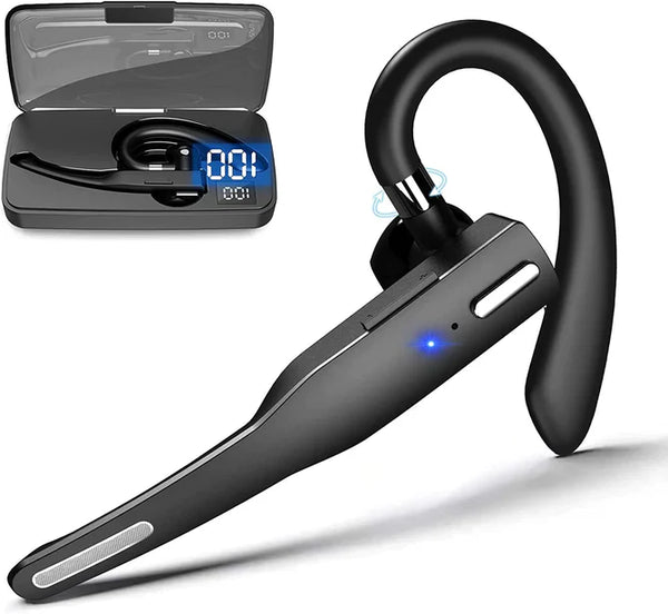 Trucker Dual Mic Wireless Bluetooth 5.1 Noise-Cancelling Headset | Earpiece for Clear Communication & Comfort