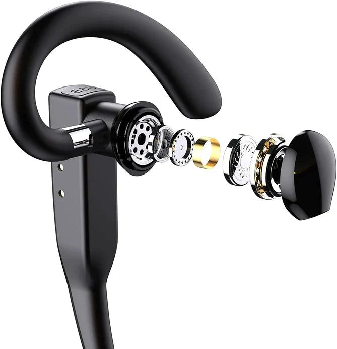 Trucker Dual Mic Wireless Bluetooth 5.1 Noise-Cancelling Headset | Earpiece for Clear Communication & Comfort