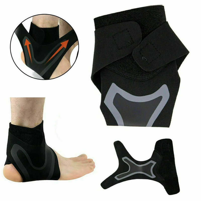Plantar Ankle X Wrap Compression Brace Support Sleeve - Adjustable, Breathable, and Pain Relief for Ankle Injuries