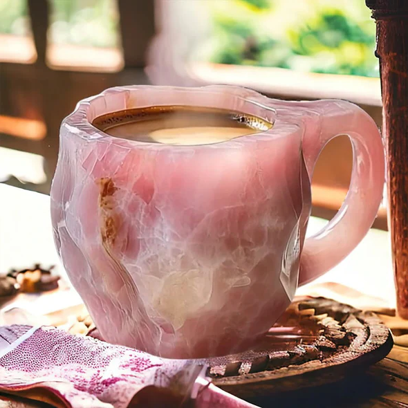 Premium Mineral Crystal Coffee Mugs - Elegant & Durable Drinkware for Coffee Lovers