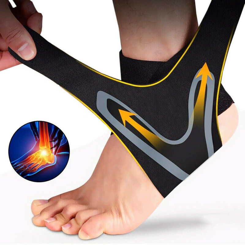 Plantar Ankle X Wrap Compression Brace Support Sleeve - Adjustable, Breathable, and Pain Relief for Ankle Injuries