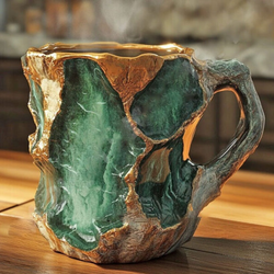 Premium Mineral Crystal Coffee Mugs - Elegant & Durable Drinkware for Coffee Lovers