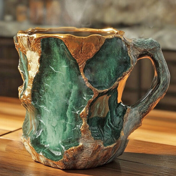 Premium Mineral Crystal Coffee Mugs - Elegant & Durable Drinkware for Coffee Lovers